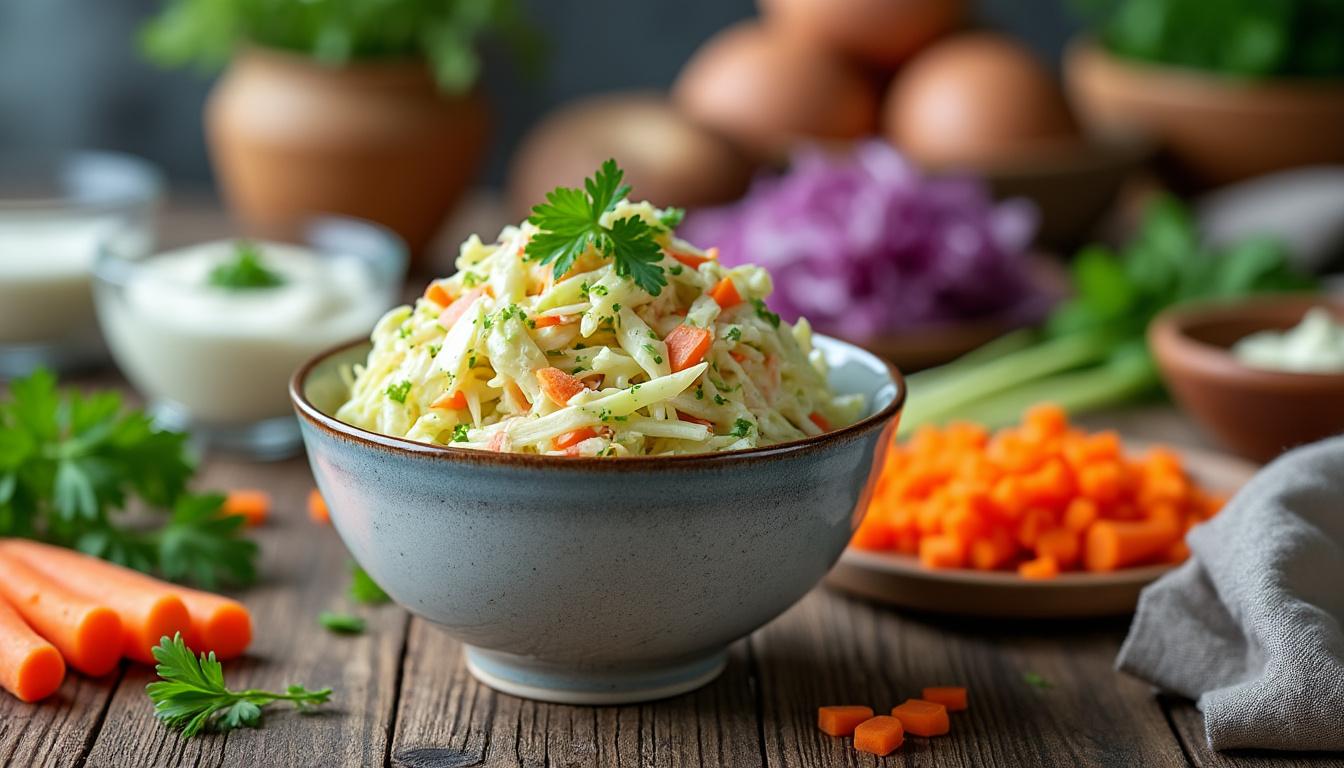 découvrez les secrets gourmands d’odile du collectif miam 64 pour réussir un coleslaw maison savoureux et frais, parfait pour accompagner tous vos plats.