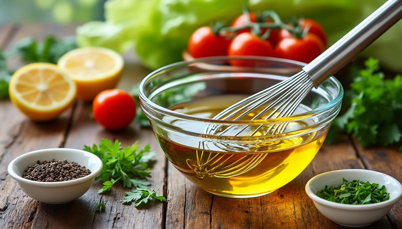 découvrez nos astuces simples et efficaces pour préparer une vinaigrette équilibrée à chaque fois, parfaite pour sublimer toutes vos salades.