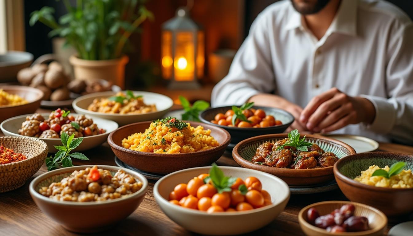 découvrez 10 recettes d'entrées simples et savoureuses pour un ftour convivial en famille durant le ramadan 2026. idées faciles et délicieuses à partager.