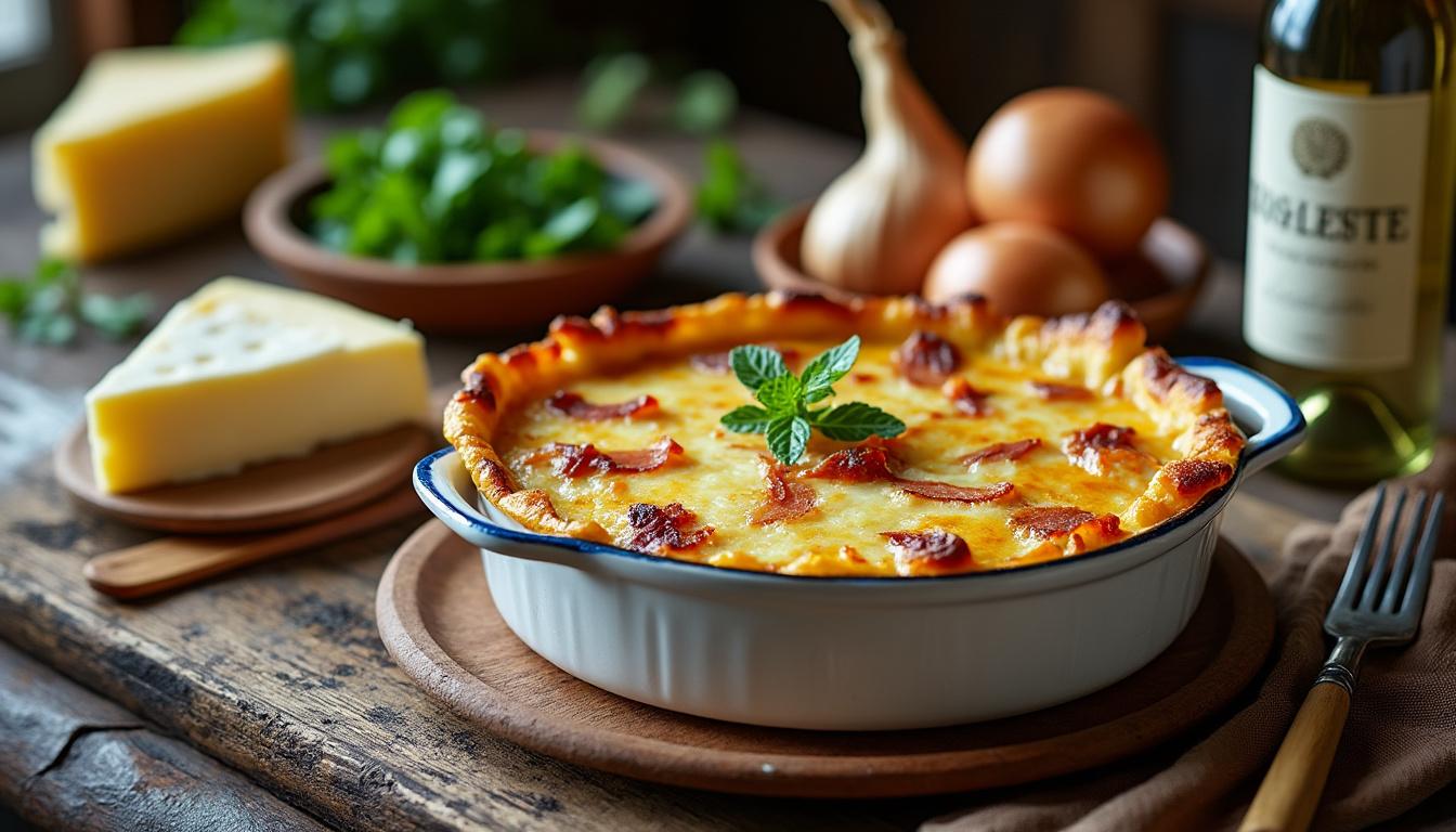 découvrez la recette authentique de la tartiflette crémeuse et savoureuse, un secret de famille transmis par ma grand-mère pour un plat réconfortant et délicieux.